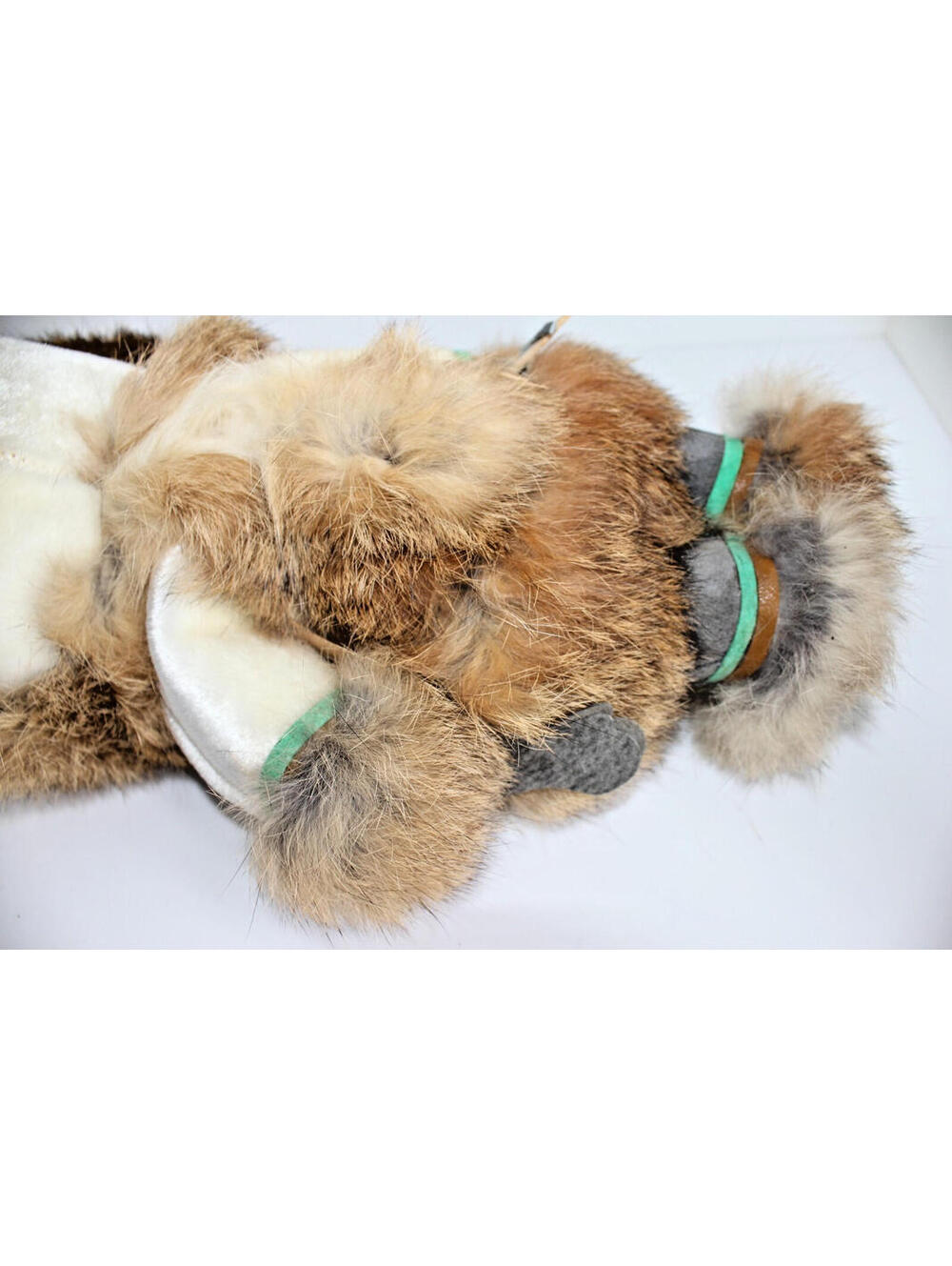 VINTAGE 1960s Carlson Girl Eskimo Doll Rabbit Fur Leather 12" Tall - Picture 8 of 13